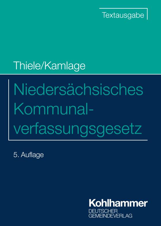 Cover-Bild Niedersächsisches Kommunalverfassungsgesetz