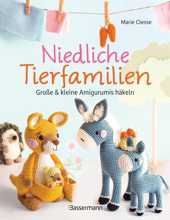 Cover-Bild Niedliche Tierfamilien - Große und kleine Amigurumis häkeln