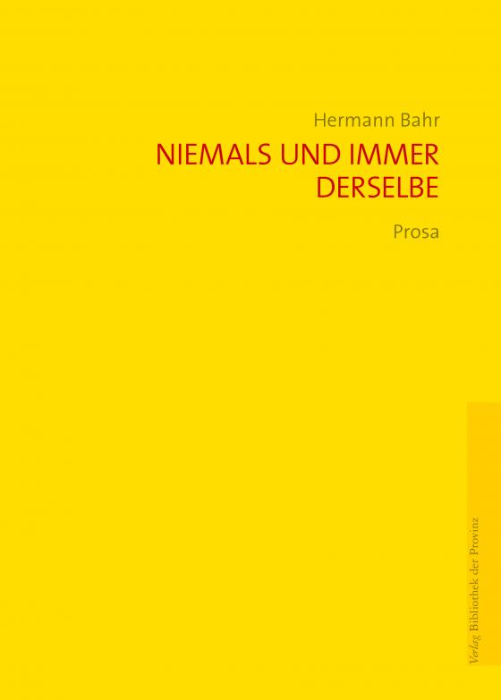 Cover-Bild Niemals und immer derselbe