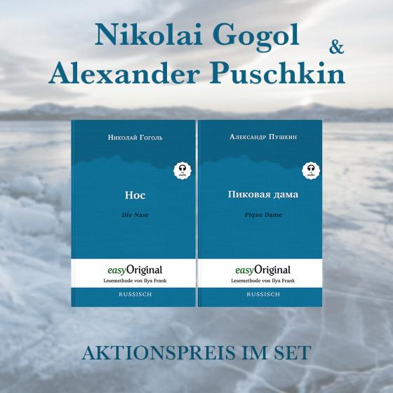 Cover-Bild Nikolai Gogol & Alexander Puschkin (Bücher + Audio-Online) - Lesemethode von Ilya Frank