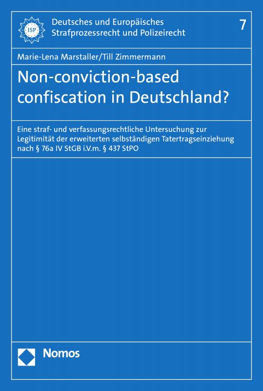 Cover-Bild Non-conviction-based confiscation in Deutschland?