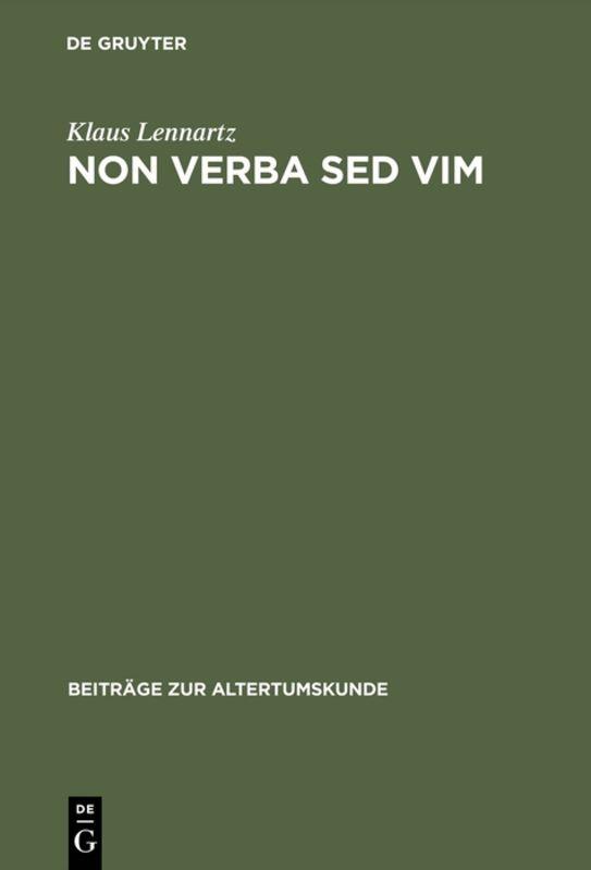 Cover-Bild Non verba sed vim