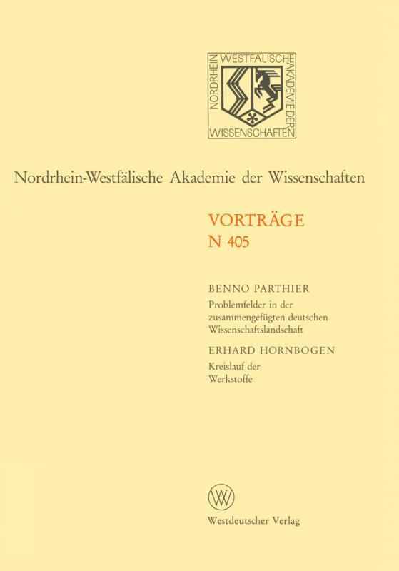 Cover-Bild Nordrhein-Westfälische Akademie der Wissenschaften