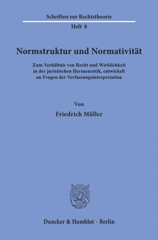 Cover-Bild Normstruktur und Normativität.