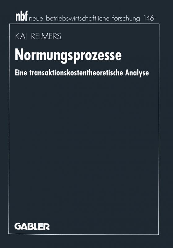 Cover-Bild Normungsprozesse