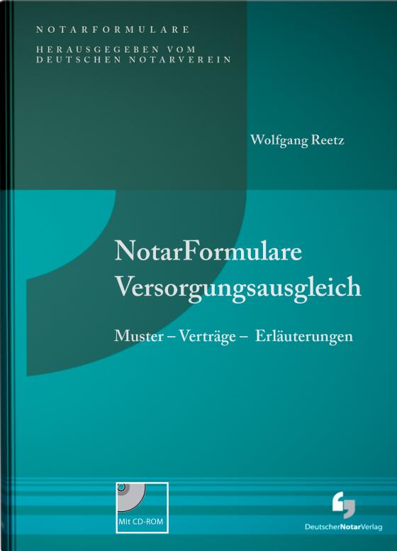 Cover-Bild NotarFormulare Versorgungsausgleich