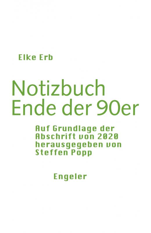 Cover-Bild Notizbuch Ende der 90er