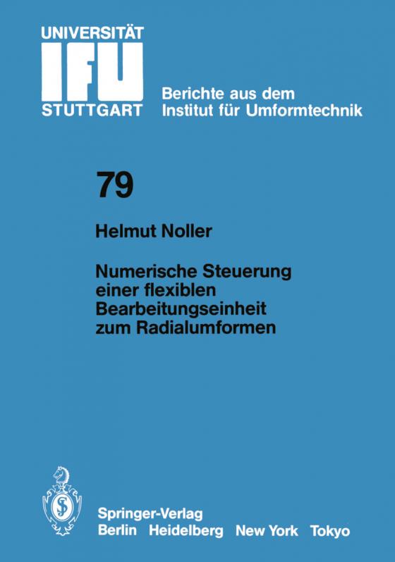 Cover-Bild Numerische Steuerung einer flexiblen Bearbeitungseinheit zum Radialumformen