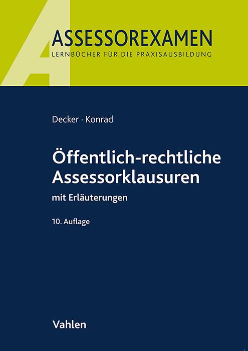 Cover-Bild Öffentlich-rechtliche Assessorklausuren