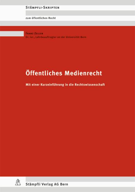 Cover-Bild Öffentliches Medienrecht