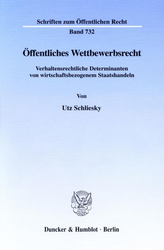 Cover-Bild Öffentliches Wettbewerbsrecht.