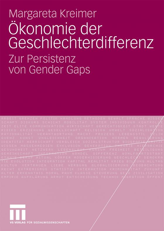Cover-Bild Ökonomie der Geschlechterdifferenz