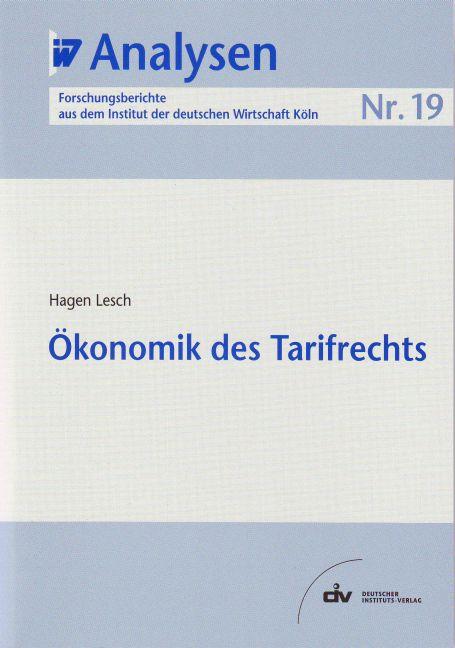 Cover-Bild Ökonomik des Tarifrechts