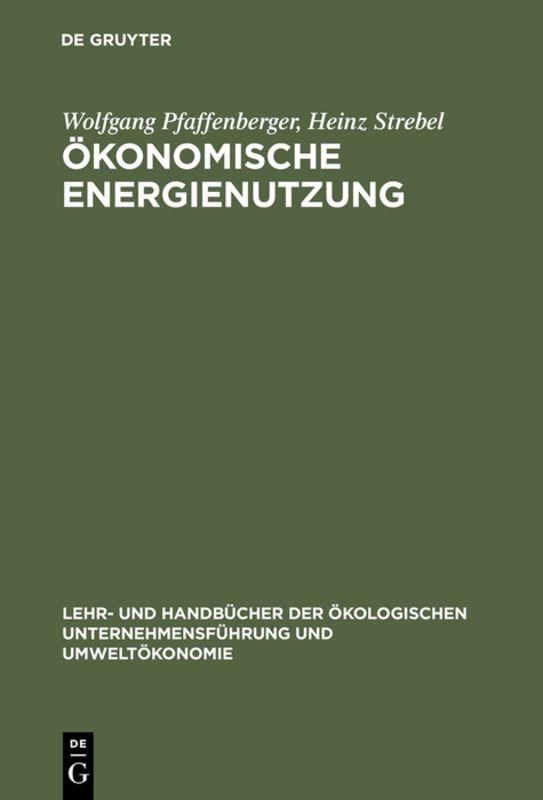 Cover-Bild Ökonomische Energienutzung