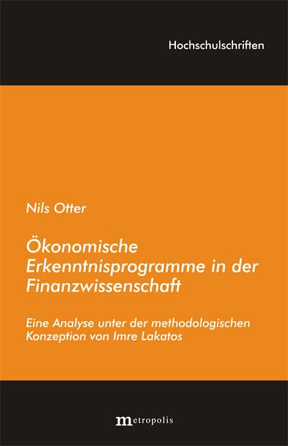 Cover-Bild Ökonomische Erkenntnisprogramme in der Finanzwissenschaft