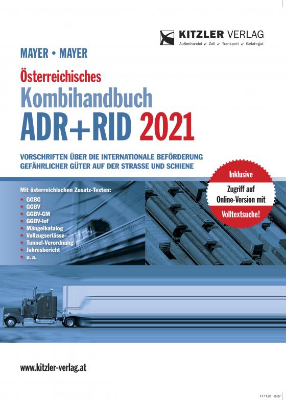 Cover-Bild Österreichisches Kombihandbuch ADR+RID 2021 broschiert