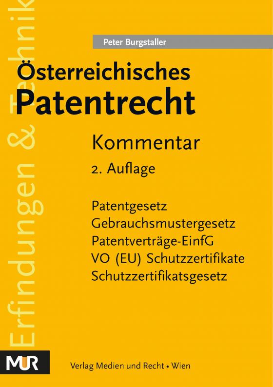 Cover-Bild Österreichisches Patentrecht
