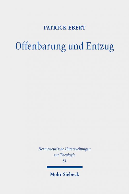 Cover-Bild Offenbarung und Entzug