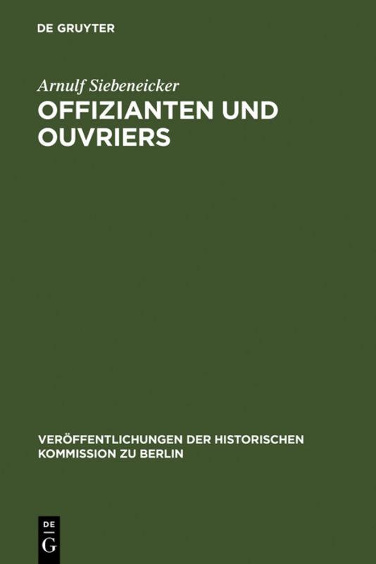 Cover-Bild Offizianten und Ouvriers