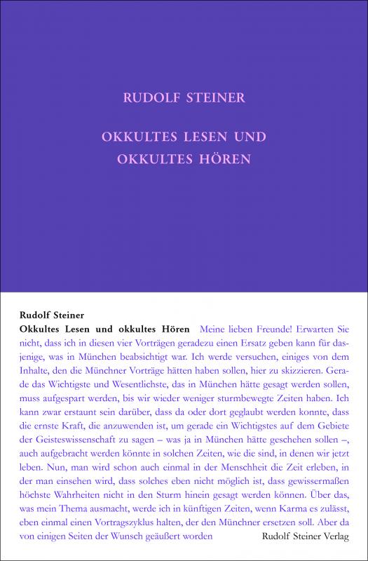 Cover-Bild Okkultes Lesen und okkultes Hören