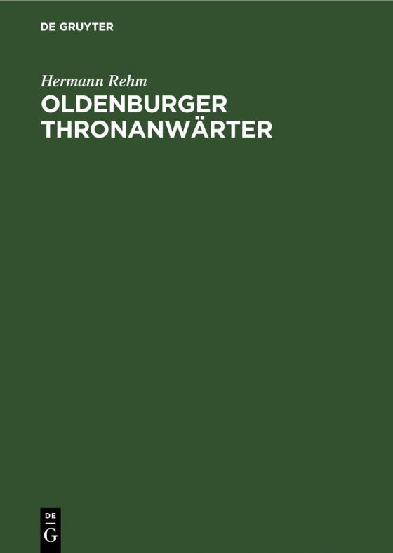 Cover-Bild Oldenburger Thronanwärter