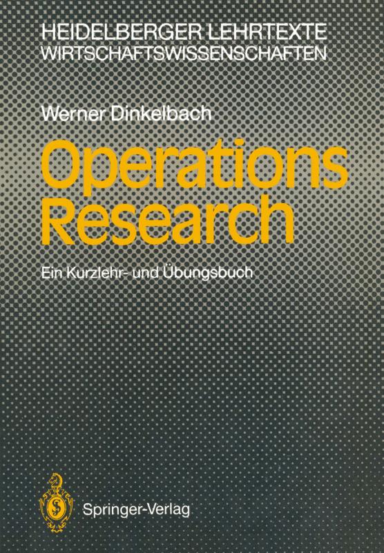 Cover-Bild Operations Research