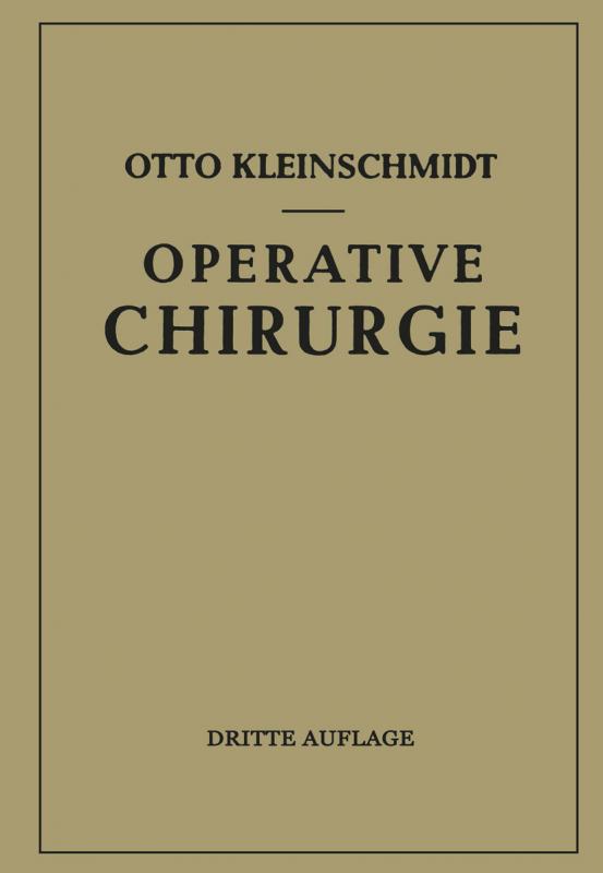 Cover-Bild Operative Chirurgie