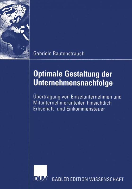 Cover-Bild Optimale Gestaltung der Unternehmensnachfolge