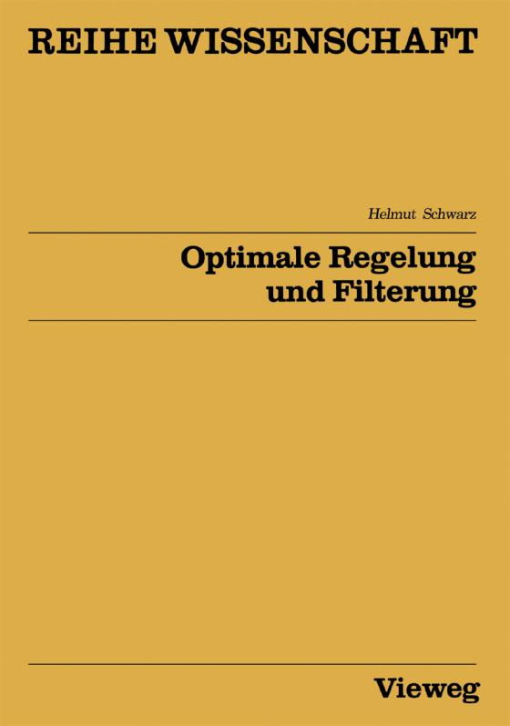 Cover-Bild Optimale Regelung und Filterung