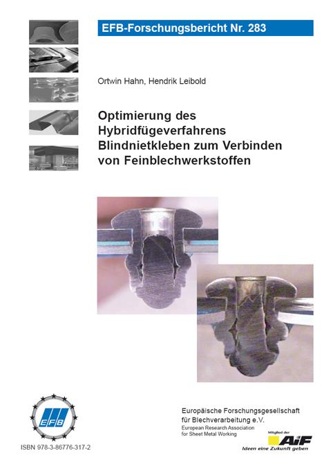 Cover-Bild Optimierung des Hybridfügeverfahrens Blindnietkleben zum Verbinden von Feinblechwerkstoffen