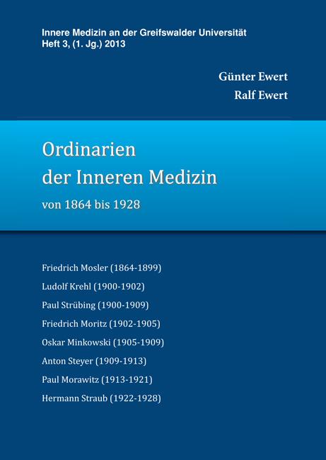 Cover-Bild Ordinarien der Inneren Medizin von 1864 bis 1928