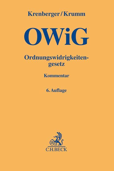 Cover-Bild Ordnungswidrigkeitengesetz