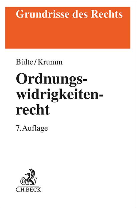 Cover-Bild Ordnungswidrigkeitenrecht