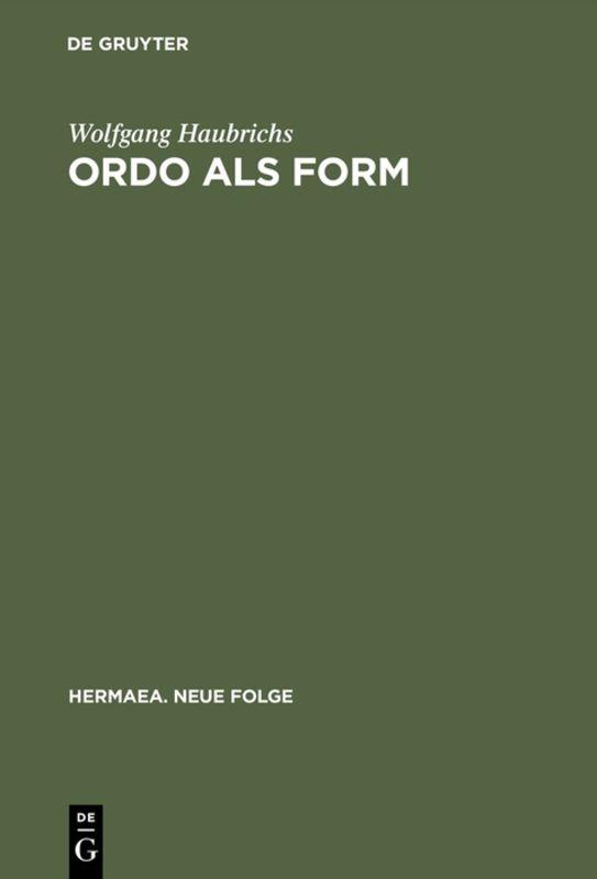 Cover-Bild Ordo als Form