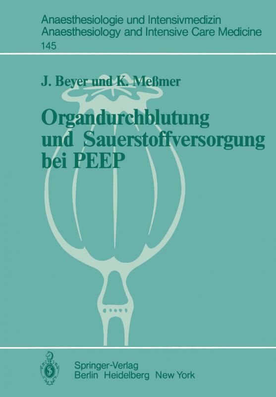 Cover-Bild Organdurchblutung und Sauerstoffversorgung bei PEEP