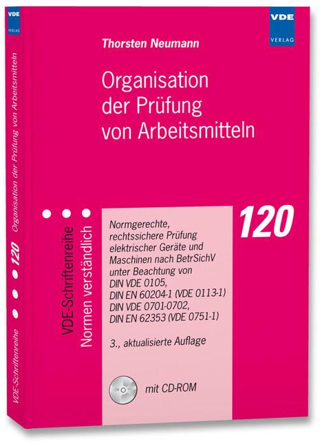 Cover-Bild Organisation der Prüfung von Arbeitsmitteln