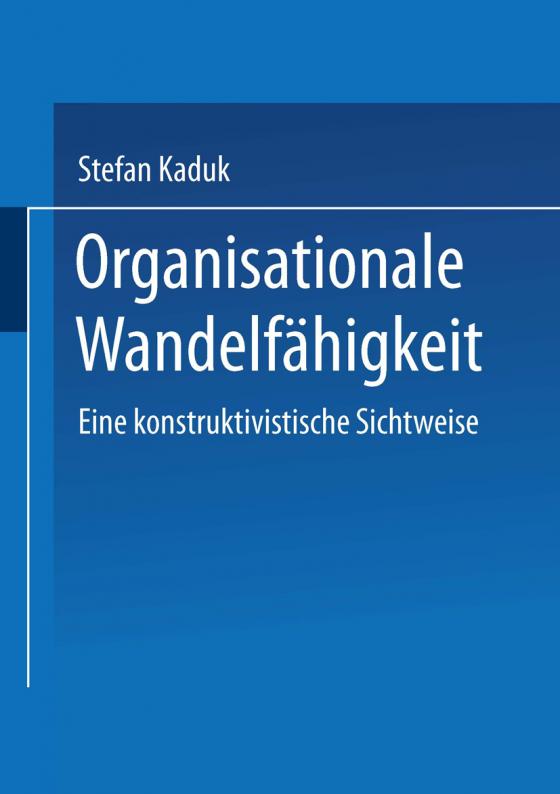 Cover-Bild Organisationale Wandelfähigkeit