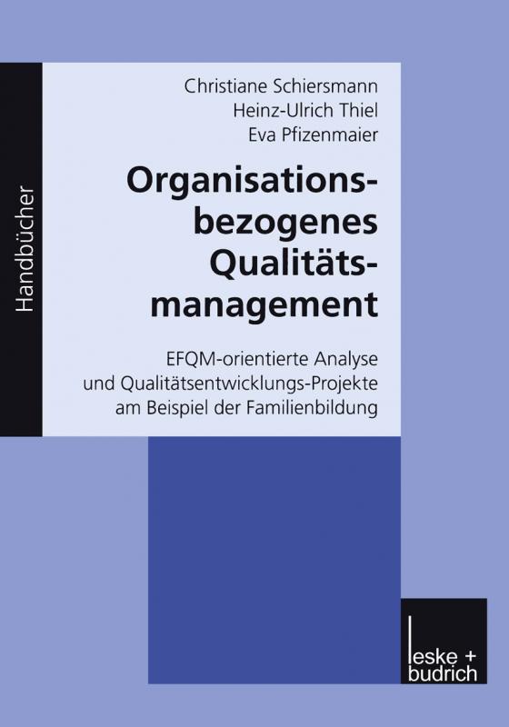 Cover-Bild Organisationsbezogenes Qualitätsmanagement