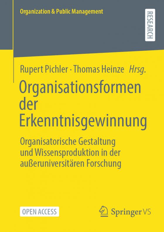 Cover-Bild Organisationsformen der Erkenntnisgewinnung