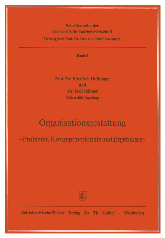 Cover-Bild Organisationsgestaltung