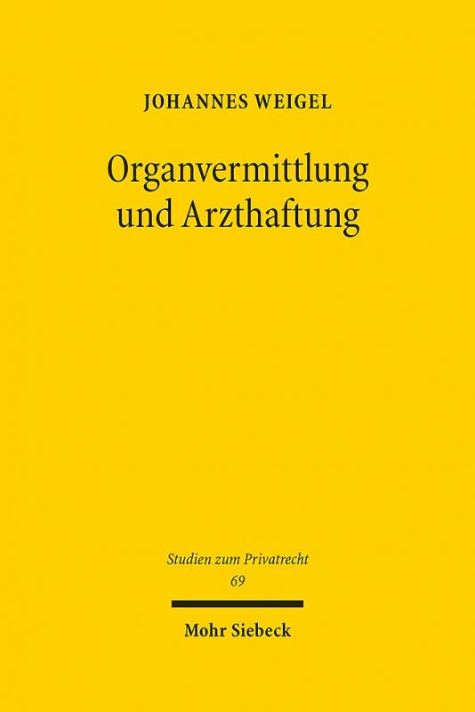 Cover-Bild Organvermittlung und Arzthaftung
