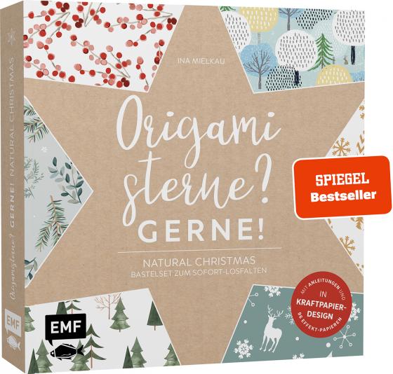 Cover-Bild Origamisterne? Gerne! – Natural Christmas – Weihnachtliches Bastelset zum Sofort-Losfalten