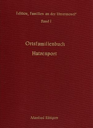 Cover-Bild Ortsfamilienbuch Hatzenport 1706-1987