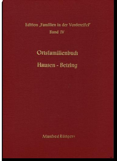 Cover-Bild Ortsfamilienbuch Hausen und Betzing 1735-1970