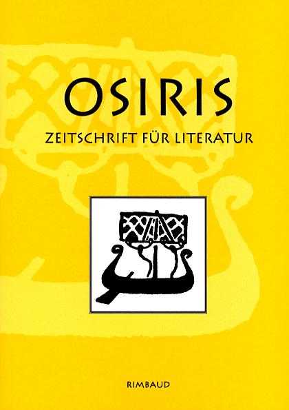 Cover-Bild Osiris. Zeitschrift für Literatur und Kunst