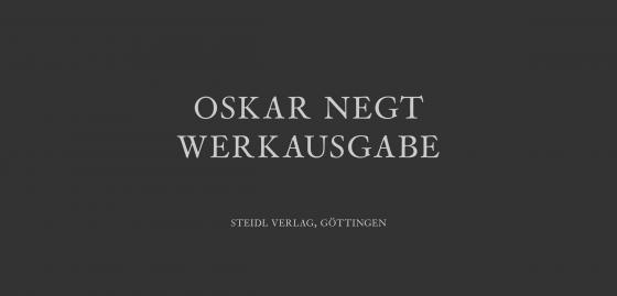 Cover-Bild Oskar Negt | Werkausgabe