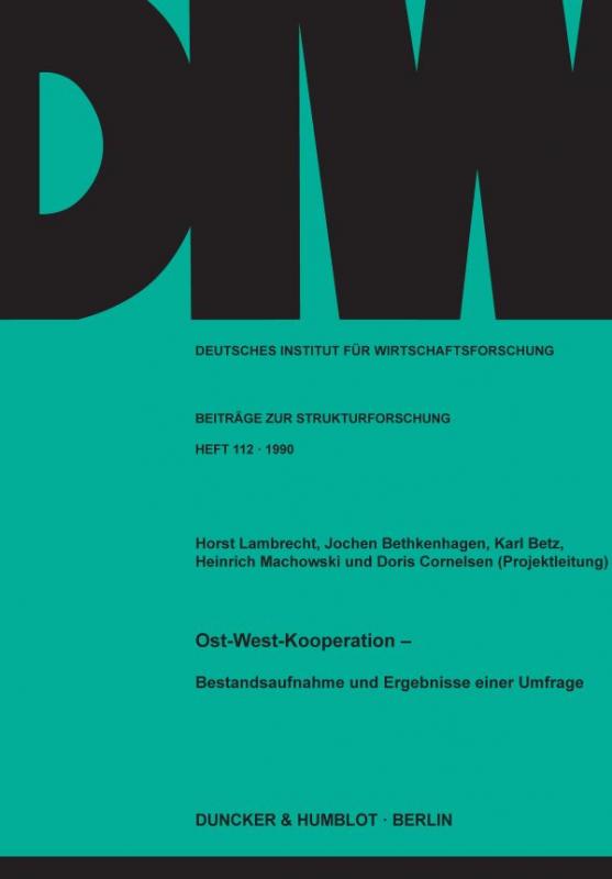 Cover-Bild Ost-West-Kooperation.