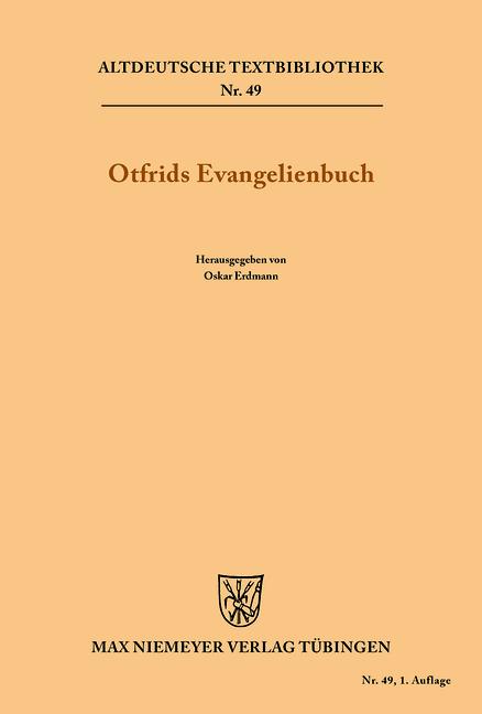 Cover-Bild Otfrids Evangelienbuch