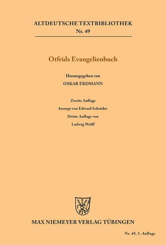 Cover-Bild Otfrids Evangelienbuch