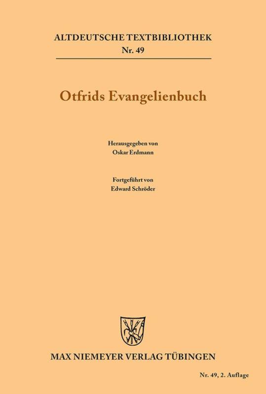 Cover-Bild Otfrids Evangelienbuch